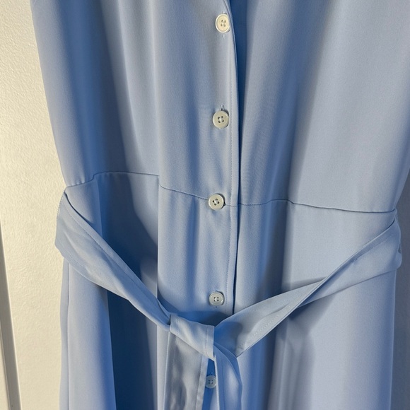 Aritzia Wilfred shirt dress/  Light Blue Button-Up Dress - Picture 3 of 10
